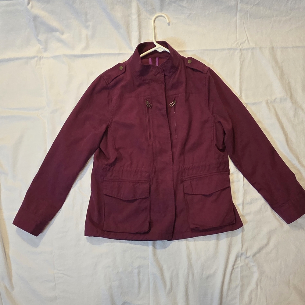 JCPenney Women's Plum Utility Jacket
